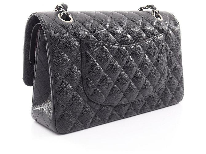 Borsa a Spalla Chanel Matelassé Double Flap Nero - vista 2