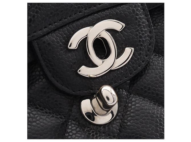 Borsa a Spalla Chanel Matelassé Double Flap Nero - vista 6