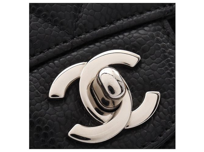 Borsa a Spalla Chanel Matelassé Double Flap Nero - vista 8