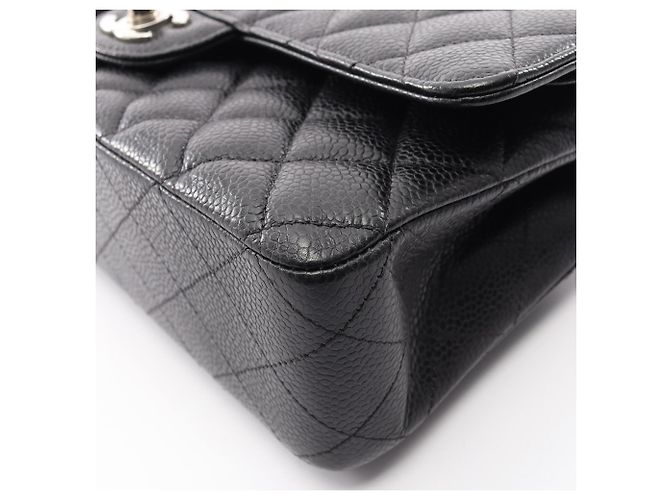 Borsa a Spalla Chanel Matelassé Double Flap Nero - vista 9