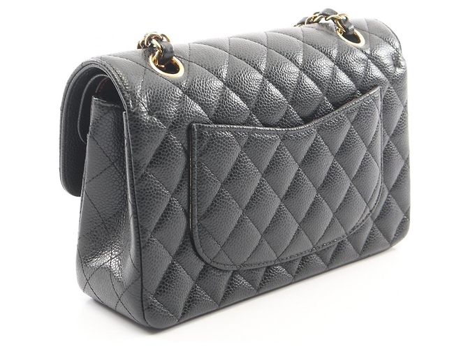 Borsa a Spalla Chanel Matelassé Double Flap Nero - vista 2