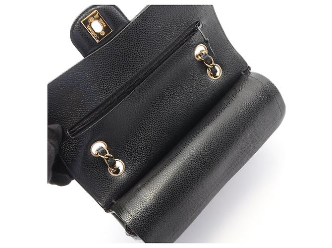 Borsa a Spalla Chanel Matelassé Double Flap Nero - vista 6