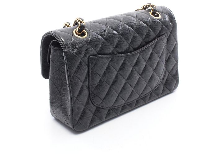 Borsa a Spalla Chanel Matelassé Double Flap Nero - vista 2