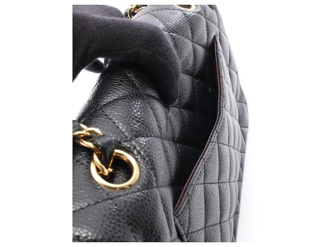 Borsa a Spalla Chanel Matelassé Double Flap Nero - vista 6