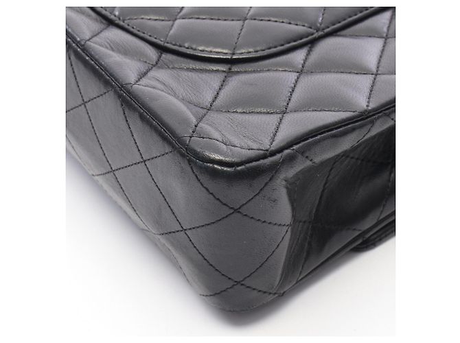 Borsa a Spalla Chanel Matelassé Double Flap Nero - vista 8