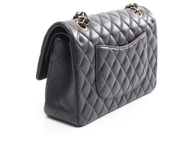Borsa a tracolla Chanel Matelassé Double Flap Nero - vista 2