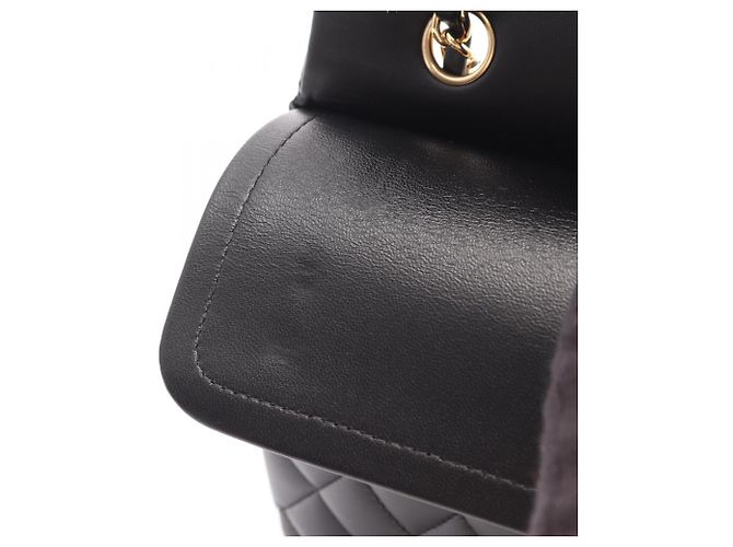 Borsa a tracolla Chanel Matelassé Double Flap Nero - vista 6