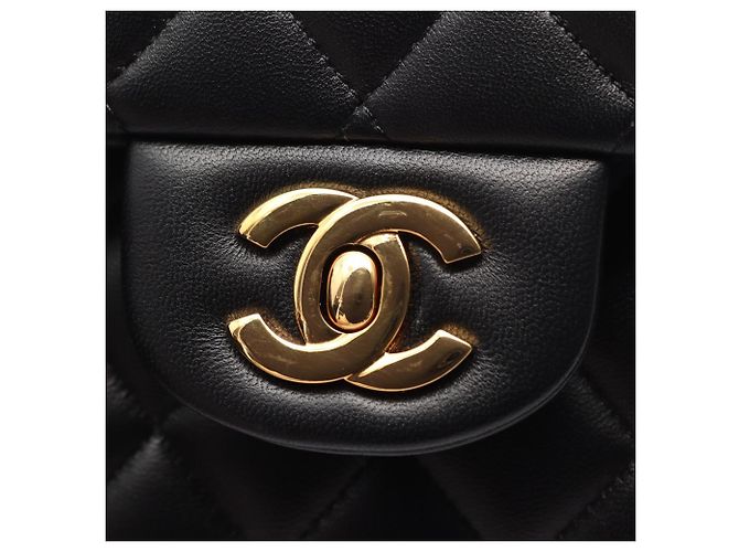 Borsa a tracolla Chanel Matelassé Double Flap Nero - vista 8