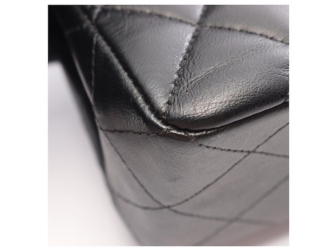 Borsa a tracolla Chanel Matelassé Double Flap Nero - vista 10