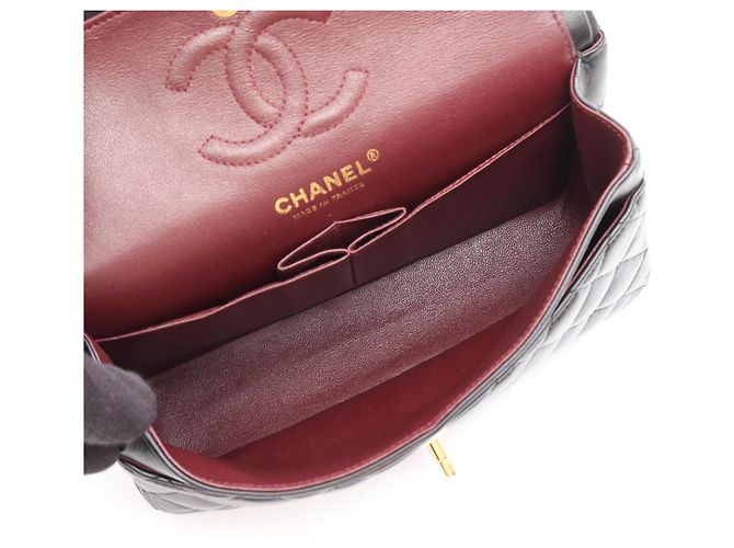 Borsa a tracolla Chanel Matelassé Double Flap Nero - vista 3