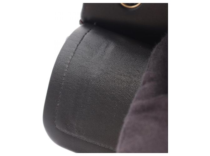 Borsa a tracolla Chanel Matelassé Double Flap Nero - vista 6