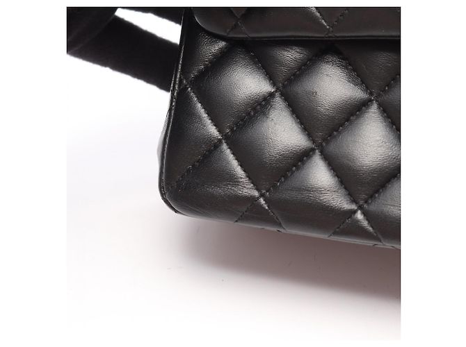 Borsa a tracolla Chanel Matelassé Double Flap Nero - vista 7