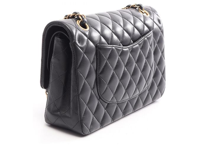Borsa a Spalla Chanel Matelassé Egyptian Charm Double Flap Nero - vista 2