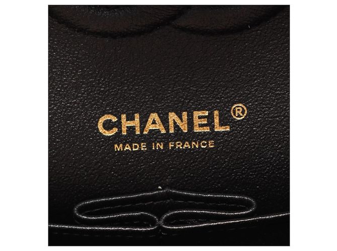 Borsa a Spalla Chanel Matelassé Egyptian Charm Double Flap Nero - vista 4