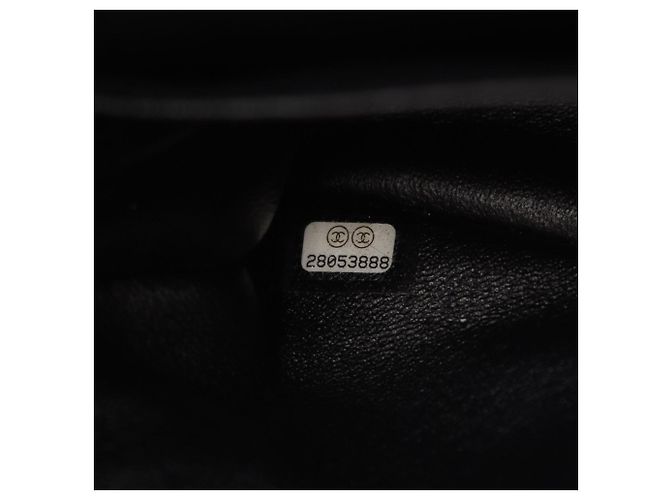 Borsa a Spalla Chanel Matelassé Egyptian Charm Double Flap Nero - vista 5