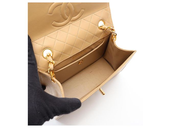 Borsa a Spalla Chanel Matelassé Beige - vista 3