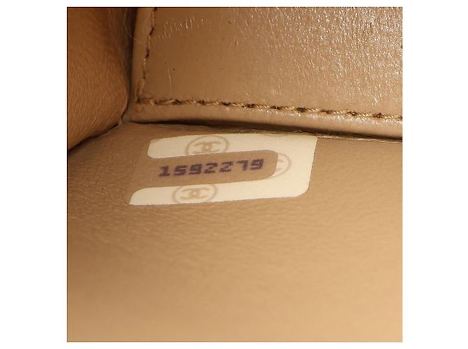 Borsa a Spalla Chanel Matelassé Beige - vista 5