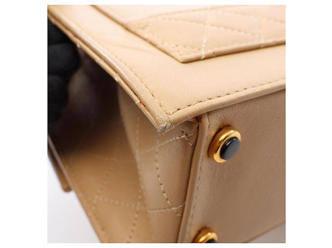 Borsa a Spalla Chanel Matelassé Beige - vista 8