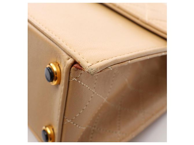 Borsa a Spalla Chanel Matelassé Beige - vista 9