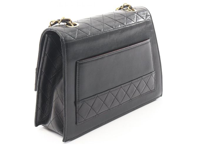 Timeless Borsa a tracolla in pelle matelassé Chanel Nero - vista 2