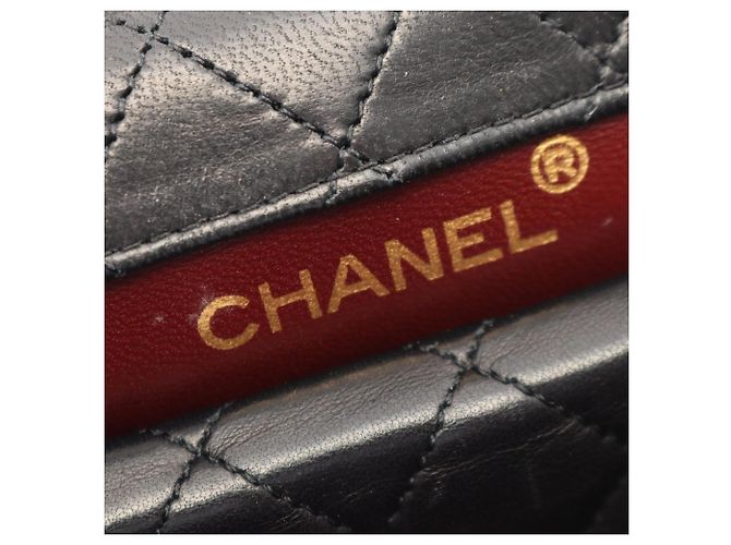 Timeless Borsa a tracolla in pelle matelassé Chanel Nero - vista 4