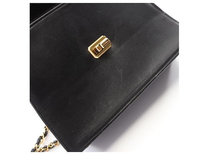 Timeless Borsa a tracolla in pelle matelassé Chanel Nero - vista 8