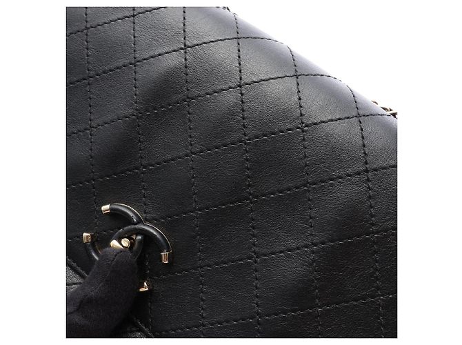 Borsa a mano Chanel Matelassé in pelle nera Nero - vista 11