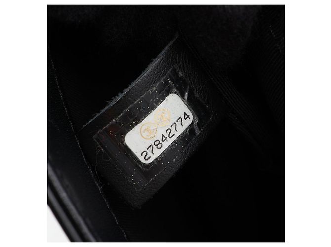 Borsa a mano Chanel Matelassé in pelle nera Nero - vista 5