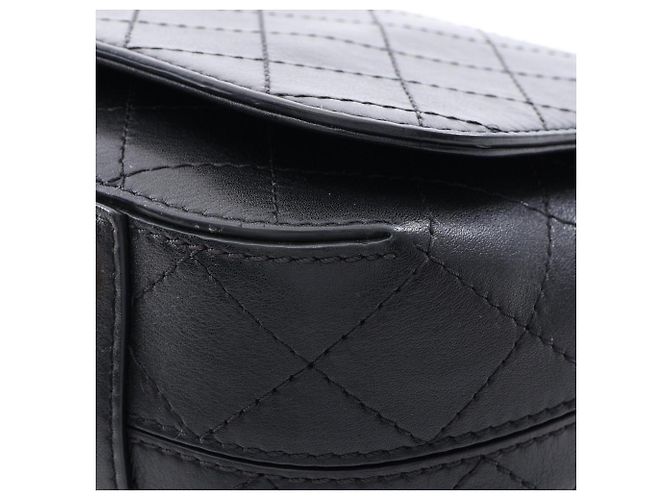 Borsa a mano Chanel Matelassé in pelle nera Nero - vista 6