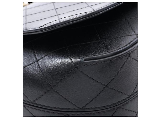 Borsa a mano Chanel Matelassé in pelle nera Nero - vista 7