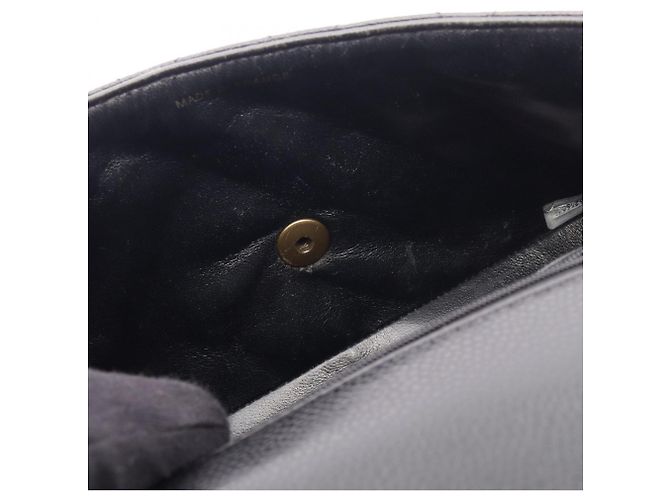 Borsa a Spalla con Catena Chanel Matelassé Single Flap Nero - vista 12