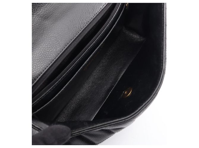 Borsa a Spalla con Catena Chanel Matelassé Single Flap Nero - vista 3