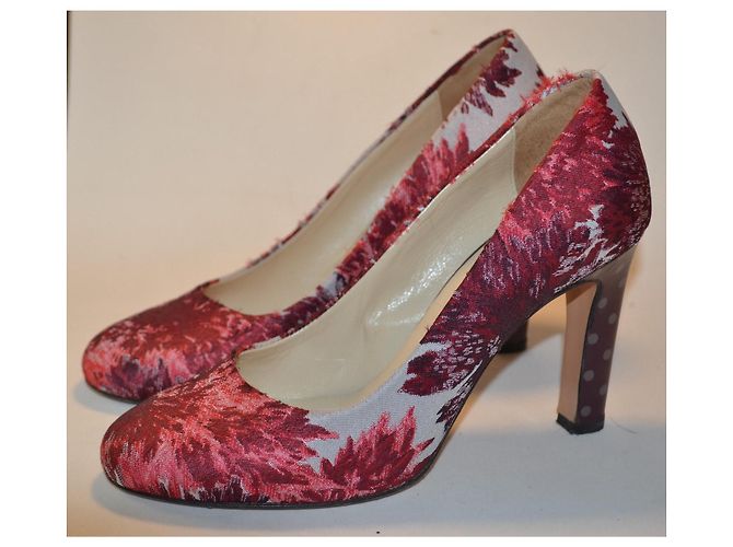 Zapatos de tacón Max Mara en tela estampada Multicolor - vista 2