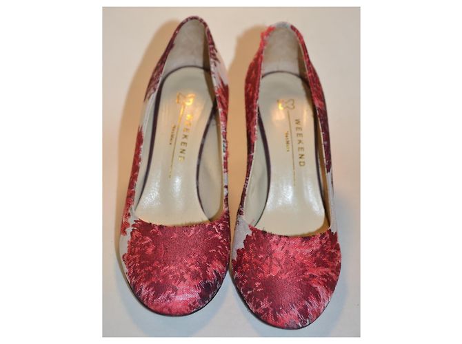 Zapatos de tacón Max Mara en tela estampada Multicolor - vista 3