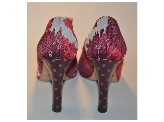Zapatos de tacón Max Mara en tela estampada Multicolor - vista 4
