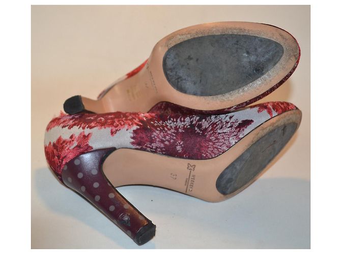 Zapatos de tacón Max Mara en tela estampada Multicolor - vista 5