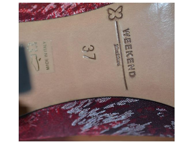 Zapatos de tacón Max Mara en tela estampada Multicolor - vista 7