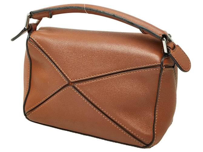 Loewe Anagram Puzzle Bag Mini Marrone - vista 2