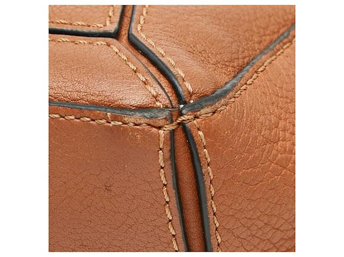 Loewe Anagram Puzzle Bag Mini Marrone - vista 4