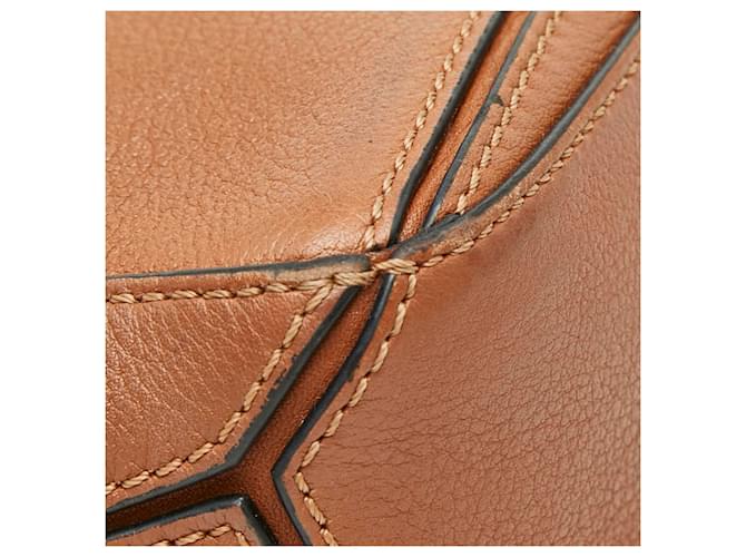 Loewe Anagram Puzzle Bag Mini Marrone - vista 5