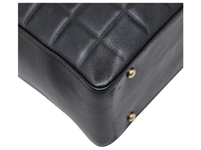 Borsa Tote Chanel Coco Mark Chocolate Bar Nero - vista 5