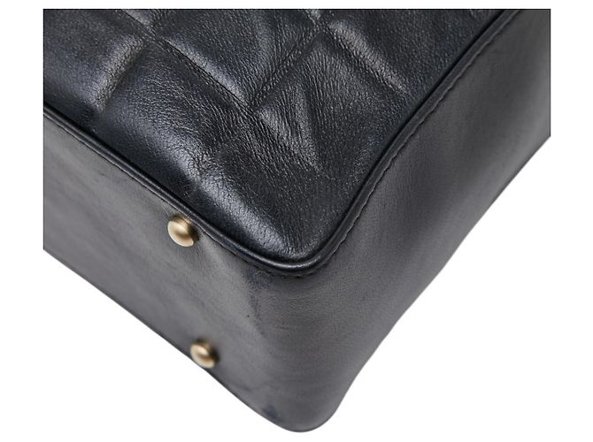 Borsa Tote Chanel Coco Mark Chocolate Bar Nero - vista 6