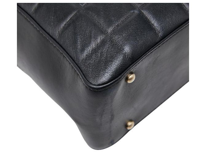 Borsa Tote Chanel Coco Mark Chocolate Bar Nero - vista 7