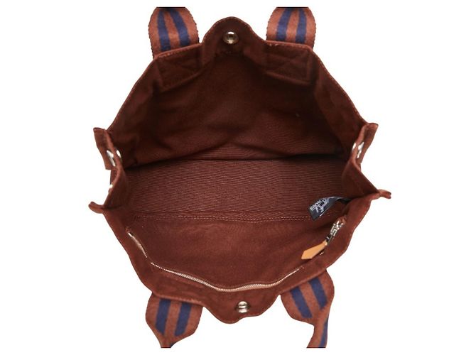 Hermès Bolso Hermes Fourre-Tout PM Castaño - vista 8