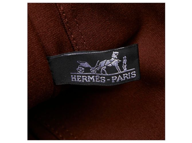 Hermès Bolso Hermes Fourre-Tout PM Castaño - vista 9