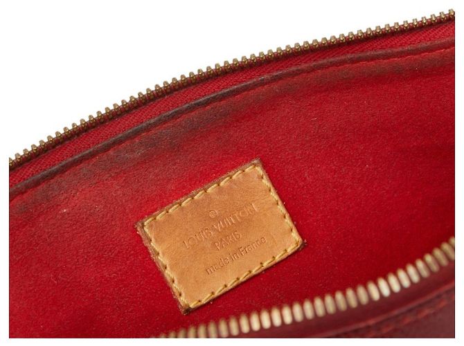 Borsa Louis Vuitton Monogram Pallas MM Marrone Rosso - vista 12