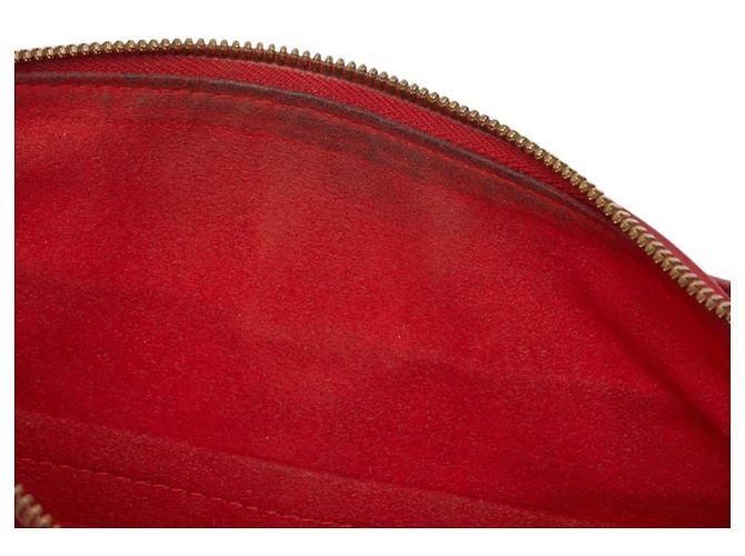 Borsa Louis Vuitton Monogram Pallas MM Marrone Rosso - vista 13