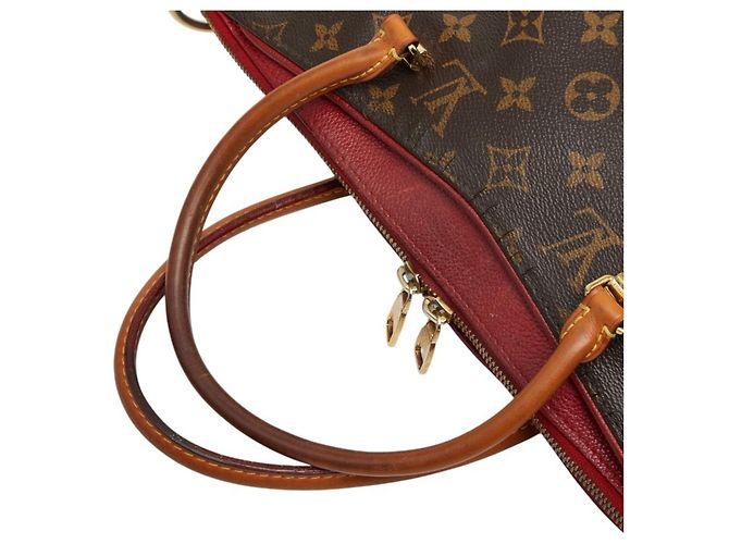 Borsa Louis Vuitton Monogram Pallas MM Marrone Rosso - vista 14
