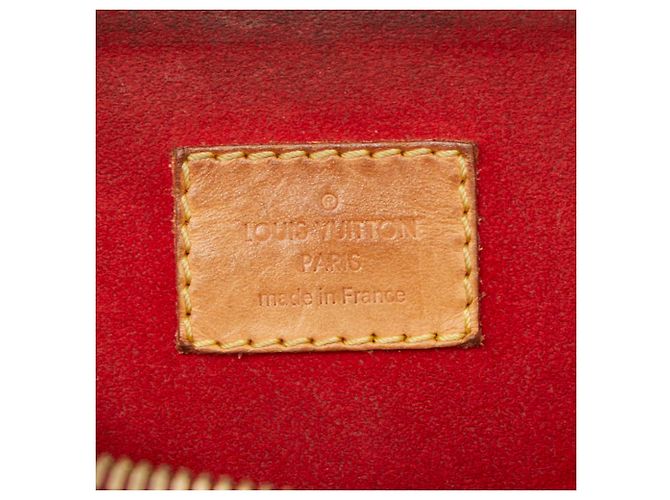 Borsa Louis Vuitton Monogram Pallas MM Marrone Rosso - vista 16