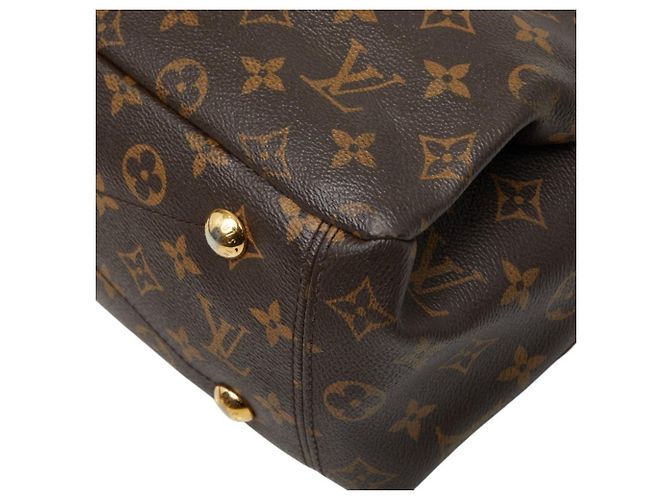 Borsa Louis Vuitton Monogram Pallas MM Marrone Rosso - vista 4